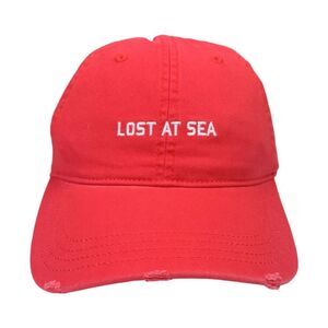 aerie Embroidered LOST AT SEA StrapBack Hat - One Size